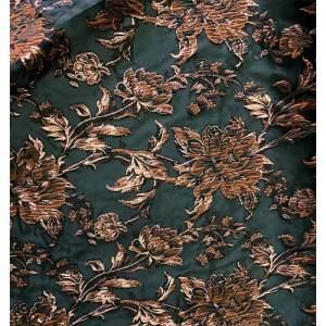 Black Satin Brocade jacquard Fabric China Fabric Supplier for Zara
