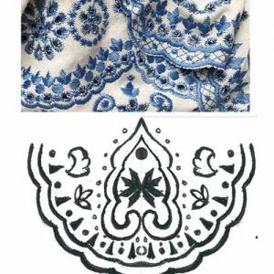 Embroidery pattern fabric re-innovation from China factory supplier