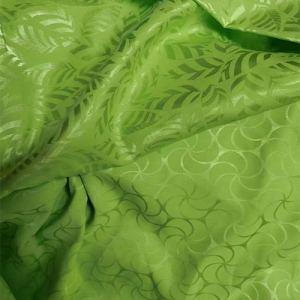 Light Green Floral Satin Jacquard Fabric China Fabric Supplier for Zara